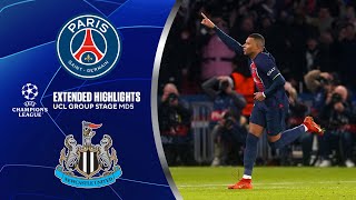 Paris SaintGermain vs Newcastle United Extended Highlights  UCL Group Stage MD 5  CBS Sports [upl. by Newmann]