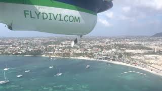 Divi Divi Air Curaçao  Aruba landing [upl. by Llyrehc701]