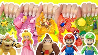 The Super Mario Movie DIY Slime Making and Mixing Compilation Tutorial Crafts for Kids [upl. by Anecuza399]