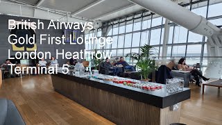 British Airways Galleries First lounge London Heathrow Terminal 5 review 4k [upl. by Akeylah6]