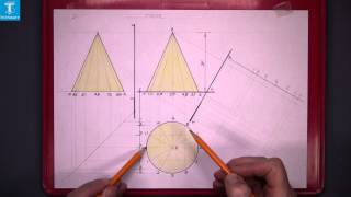 Orthographic Projection The Cone [upl. by Eidnarb]