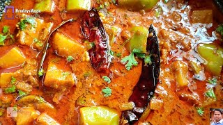 Aloo Brinjal Gravy Curry Recipe  Dinner Recipes Indian Vegetarian With Potatoes [upl. by Jany]