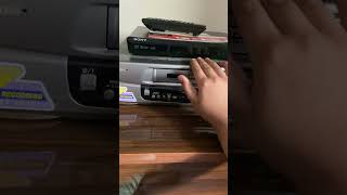 putting vhs tape in vcr player vcr record [upl. by Catton]