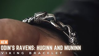 Odins Ravens Leather Viking Bracelet  Epic Loot Shop [upl. by Aelhsa]