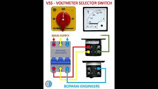 VSS VOLTMETER SELECTOR SWITCH electrical Voltage voltmeter vss MCB electrician switch [upl. by Lieno940]