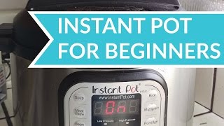 How to Use the Instant Pot  Beginners Guide [upl. by Orthman]