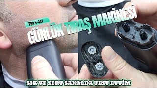 GÜNLÜK SAKAL TIRAŞ MAKİNESİ vgr v341 TEST ETTİM [upl. by Etterual834]