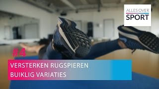 4 Buiklig variaties om de rug te verstevigen  Oefening van de Week [upl. by Annoif]