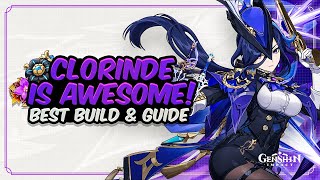 COMPLETE CLORINDE GUIDE Best Clorinde Build  Artifacts Weapons amp Showcase  Genshin Impact [upl. by Coffee330]