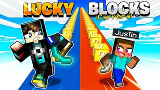 CARRERA CON MI HIJO JUSTIN DE LUCKY BLOCKS  HaroldArtistPlay [upl. by Michaeu562]