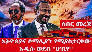 ኢትዮጵያን እና ሶማሊያን የሚያስታርቀው አዲሱ ወደብ ሆቢዮ [upl. by Jerrie]