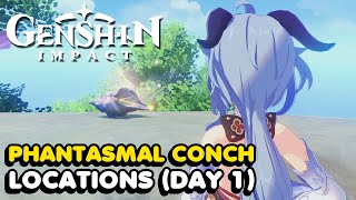 Genshin Impact 28  All Phantasmal Conch Locations Day 1 [upl. by Lubbock925]