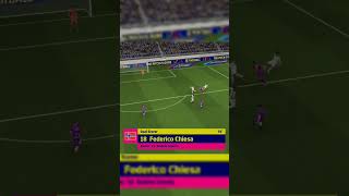 Federico Chiesa Goal 🔥☠️ shorts efootball efootballmobile [upl. by Rese116]