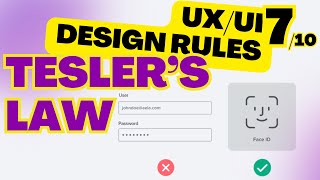 UXUI Design Rule 7️⃣  Teslers Law 🤘 [upl. by Lorilee]