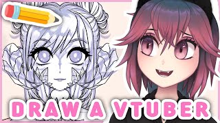 How To Draw Your FIRST Vtuber Model for Live2D Cubism [upl. by Berry]