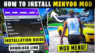 🔥How To Install Menyoo Trainer In GTA V ✅ 2024  Ultimate Mod Menu [upl. by Ellehcram]