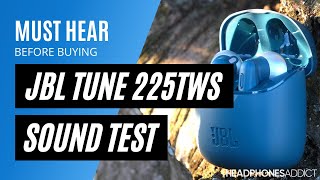 JBL Tune 225TWS Sound Quality Test  HeadphonesAddict [upl. by Echikson]