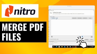 How To Merge PDF Files in Nitro PRO  Quick and Easy Tutorial [upl. by Redan]