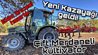 Deutz Fahr 4055e  SAVRUKOĞLU 11’li Çift merdane KAZAYAĞIkültivatör  Sıfır aldık [upl. by Ardene]