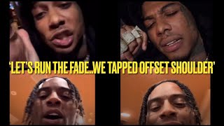 Soulja Boy amp Blueface HEATED ARGUMENT On Instagram Live amp REVEALS OFFSET Got TAPPED In Miami [upl. by Chee]