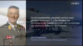 Personalmisere beim Bundesheer  ORF ZIB [upl. by Kappel164]