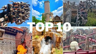 Top 10 Attraktionen Phantasialand 2023 Doku [upl. by Acsecnarf808]