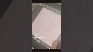 ラインアートプロセス ✍️ digitalart illust wip artprocess huiontablet clipstudiopaint イラスト デジタルアート [upl. by Akimaj952]