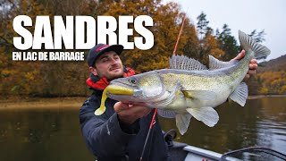 Peche du sandre en lac de barrage avec Tom Couchoud  une question de TAILLE [upl. by Gensler909]