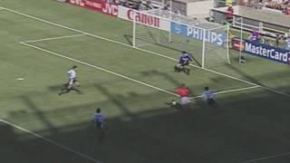 Netherlands  Argentina Bergkamp Goal 1998 HD [upl. by Ahsinor]