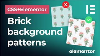 Brick Tile Background Patterns in Elementor and CSS  Shift Pattern Rows for Seamless Backgrounds [upl. by Roswald]