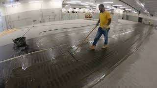 Vibration Installation of Tile Floor  Short Version [upl. by Buna]