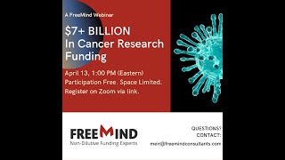 Webinar 7 Billion in Cancer Research Funding Opportunities 2022 NCI CDMRP [upl. by Sisak]