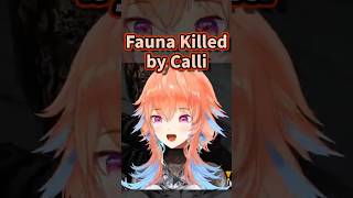 Fauna Killed by Calli【Takanashi Kiara】【Ceres Fauna】【Mori Calliope】【Hololive中英字幕精華】 [upl. by Ahsiema234]