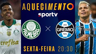 PALMEIRAS X GRÊMIO  AQUECIMENTO AO VIVO E COM IMAGENS  BRASILEIRÃO 2024  live  sportv [upl. by Elem]