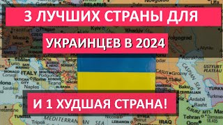 ЛУЧШИЕ СТРАНЫ для украинских беженцев в 2024 году И 1 страна куда НЕ СТОИТ ЕХАТЬ ни в коем случае [upl. by Palestine87]