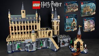 Combining ALL Of The LEGO Harry Potter 2024 Hogwarts Sets [upl. by Grannias]