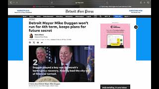 Mayor Mike Duggan is Out [upl. by Nnaik3]