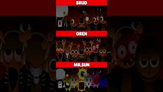 Incredibox Sprunki Brud VS Oren VS MrSun MIX HORROR VERSION [upl. by Yorel]