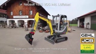 Neuson 1703 VDS DEMO  Lang Machinery [upl. by Ribak]