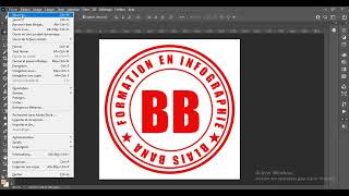 COMMENT REALISER UN CACHET SUR ADOBE PHOTOSHOP [upl. by Tressa]