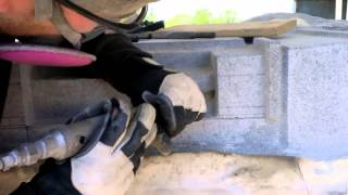 Hand Carving a 2500 pound Granite Monument  Memorial [upl. by Gadmann]