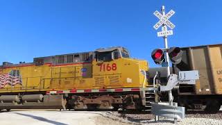 Thompsonville Rd railroad crossing in Perry KS [upl. by Enimaj]