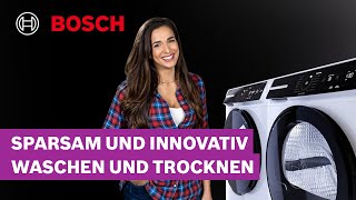 Sparsam und innovativ waschen und trocknen mit Sally  Bosch Waschmaschinen und Trockner [upl. by Kordula479]