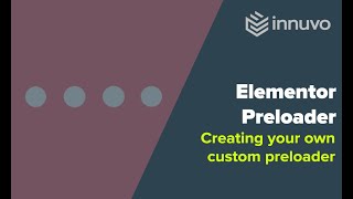 Elementor Custom Preloader from JSON or Lottie Animation [upl. by Now]