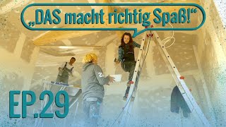 Hausbau Vlog Ep 29  Balken schleifen im Wohnzimmer  🔨freiliegende Deckenbalken 🔨 [upl. by Munshi888]