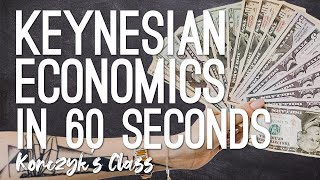 Keynesian Economics Explained in 60 Seconds [upl. by Ytitsahc]