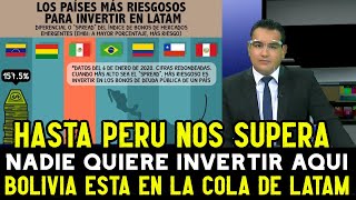 PERIODISTA BOLIVIANO TRISTE porque NADIE quiere INVERTIR en BOLIVIA y todos INVIERTEN en PERU [upl. by Nagiem]