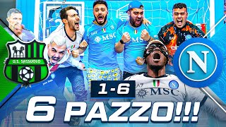 🤪 6 PAZZO SASSUOLO 16 NAPOLI  LIVE REACTION NAPOLETANI HD [upl. by Eloise]