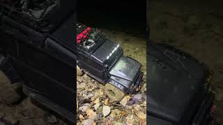 Defender TRX4 night trail offroad traxxas 4x4 rccar hobbywing trail [upl. by Kristof]