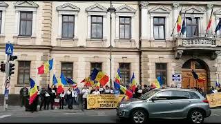 Protest AUR  Prefectura Sibiu [upl. by Albin19]